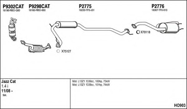 FENNO HO903 Exhaust System